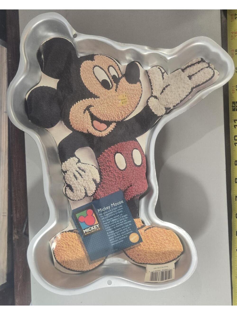 Vtg Wilton Mickey Mouse Cake Pan 2-Layer Disney Character 2105-3601